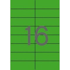 Клеи / Этикетки Apli    105 x 37 mm Зеленый A4 20 Листья цена и информация | Канцелярия | 220.lv