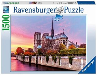 Ravensburger gleznainais Notre Dame 1500 gabalu finierzāģis pieaugušajiem un bērniem no 12 gadu vecuma cena un informācija | Puzles, 3D puzles | 220.lv