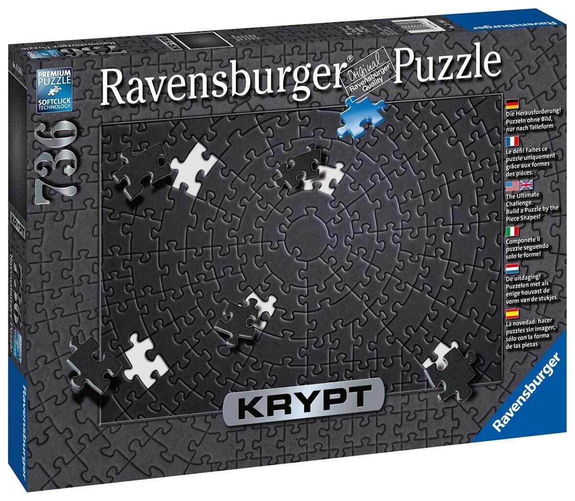 Ravensburger Puzzle Kript Black 736p 15260 цена и информация | Puzles, 3D puzles | 220.lv