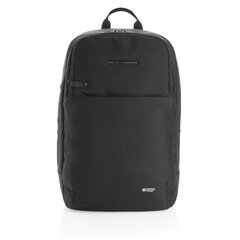 Portatīvo datoru mugursoma 15,6" ar UV-C sterilizatora kabatu Swiss Peak, 18L, melna cena un informācija | Sporta somas un mugursomas | 220.lv