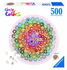 Ravensburger mīkla krāsu aplis Donuts 500pc 17346 cena un informācija | Puzles, 3D puzles | 220.lv