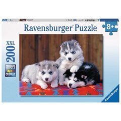 Ravensburger Puzzle Cute Huskies 200p. 12823 cena un informācija | Puzles, 3D puzles | 220.lv