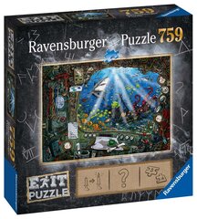 Ravensburger mīkla izeja: zemūdene 759PC 19953 cena un informācija | Puzles, 3D puzles | 220.lv