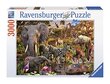 Puzzle Ravensburger - Āfrikas kontinenta dzīvnieki (3000 gabali) cena un informācija | Puzles, 3D puzles | 220.lv