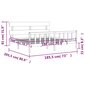 vidaXL gultas rāmis ar galvgali, 6FT, Super King size, masīvkoks cena un informācija | Gultas | 220.lv
