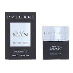 Туалетная вода Bvlgari Man Black Cologne EDT для мужчин, 30 мл цена и информация | Мужские духи | 220.lv