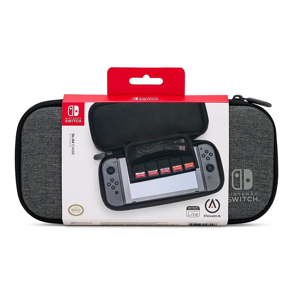 PowerA Nintendo Switch aksesuārs Charcoal cena un informācija | Gaming aksesuāri | 220.lv