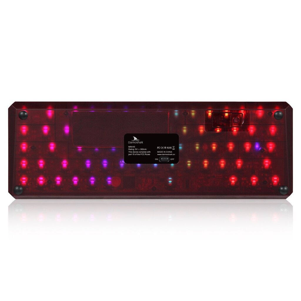 Darmoshark K5 TKL RGB Hot-swap RED Switch V3 cena un informācija | Klaviatūras | 220.lv