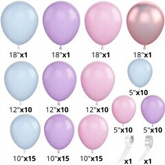 Набор воздушных шаров, 111 шт цена и информация | Шарики | 220.lv