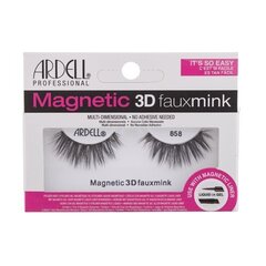 Ardell Magnetic 3D Faux Mink 858 - Magnētiskas mākslīgās skropstas 1.0ks Black цена и информация | Накладные ресницы, керлеры | 220.lv