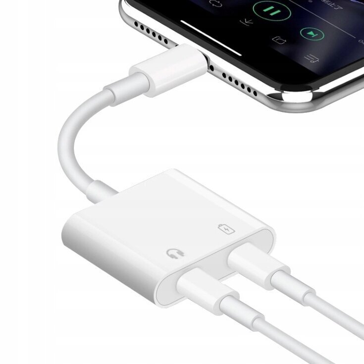 Adapteris 2X LIGHTNING IPHONE X 13 cena un informācija | Adapteri un USB centrmezgli | 220.lv