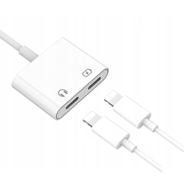 Adapteris 2X LIGHTNING IPHONE X 13 cena un informācija | Adapteri un USB centrmezgli | 220.lv