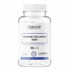 Uztura bagātinātājs OstroVit Marine Collagen 1020 mg, 90 kapsulas cena un informācija | Uztura bagātinātāji, preparāti locītavām | 220.lv