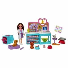 Lelle Barbie Playset Chelsea Veterinary Clinic cena un informācija | Rotaļlietas meitenēm | 220.lv