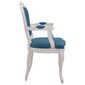 Virtuves krēsli vidaXL, 62x59,5x100,5 cm, 2 gab., zils cena un informācija | Virtuves un ēdamistabas krēsli | 220.lv
