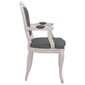 Virtuves krēsli vidaXL, 62x59,5x100,5 cm, 2 gab., tumši pelēks cena un informācija | Virtuves un ēdamistabas krēsli | 220.lv