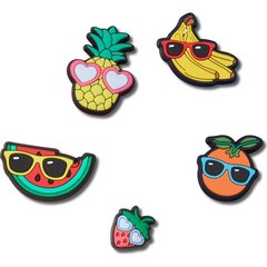 Значки для сабо Crocs™ Cute Fruit with Sunnies 5 Pack 233581 цена и информация | Детские резиновые сабо | 220.lv