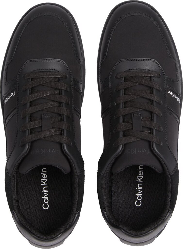 CALVIN KLEIN vīriešu melni ikdienas apavi Low top lace up mix sport shoe цена и информация | Sporta apavi vīriešiem | 220.lv