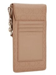 Женская сумка CALVIN KLEIN Must Phone Pouch Safari Canvas Mono 545008940, коричневая цена и информация | Женские сумки | 220.lv