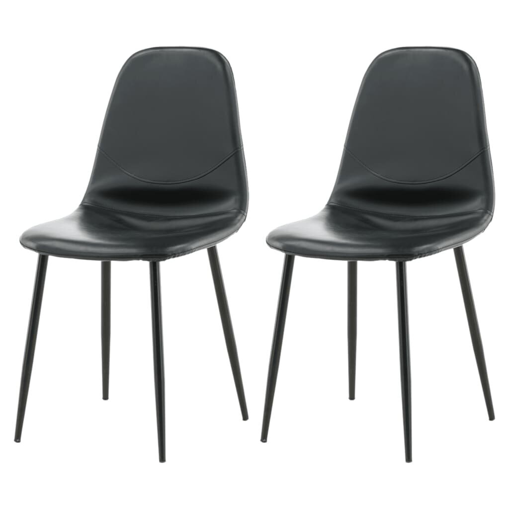 Virtuves krēsli Venture Home Polar, 43,5x43x85,3 cm, 2 gab., melns cena un informācija | Virtuves un ēdamistabas krēsli | 220.lv