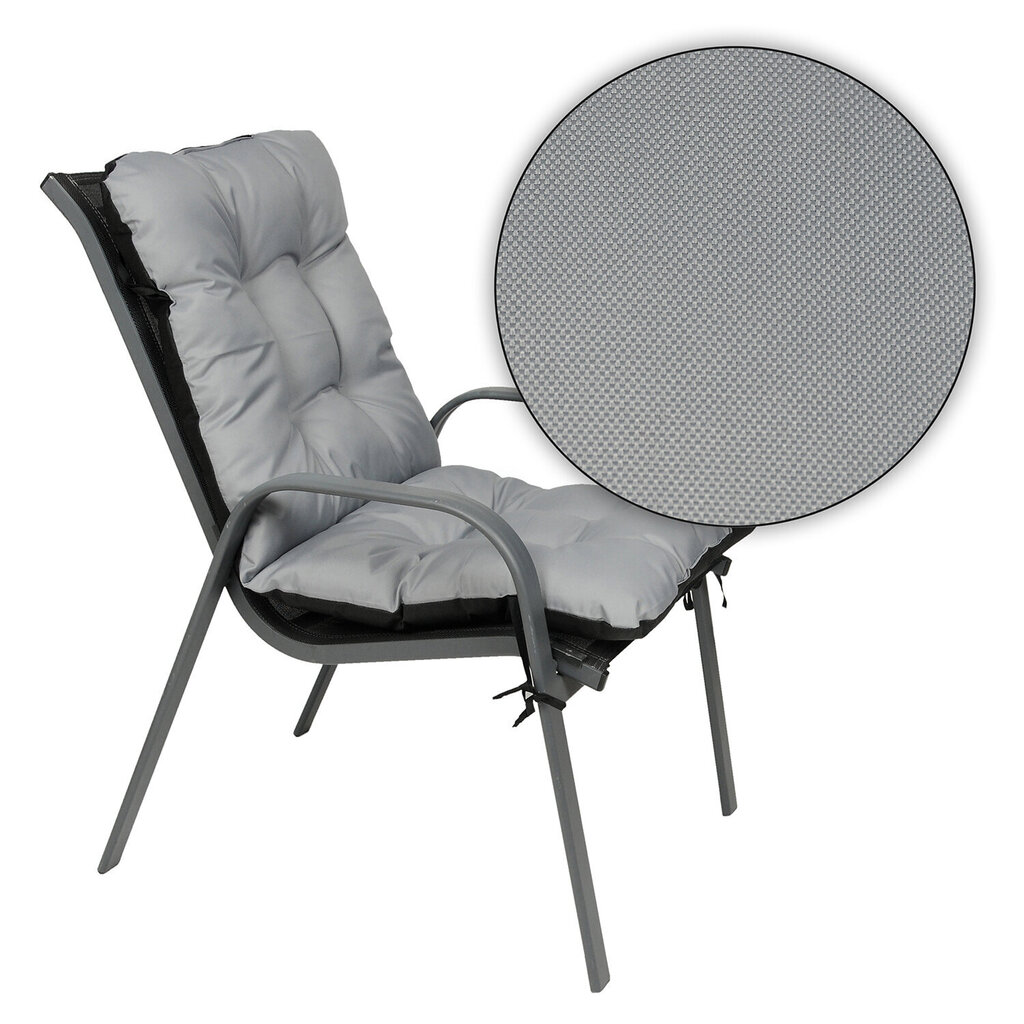Krēsla spilvens SuperKissen24, pelēks цена и информация | Krēslu paliktņi | 220.lv