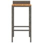 Bāra krēsli vidaXL, 40x44x86 cm, 4 gab., pelēks cena un informācija | Virtuves un ēdamistabas krēsli | 220.lv