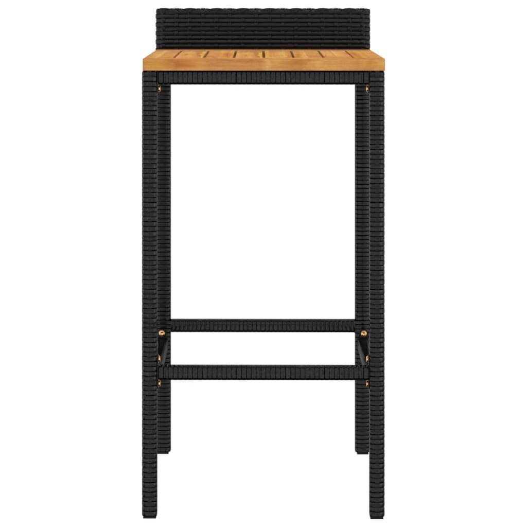 Bāra krēsli vidaXL, 40x44x86 cm, 4 gab., melns cena un informācija | Virtuves un ēdamistabas krēsli | 220.lv