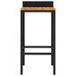 Bāra krēsli vidaXL, 40x44x86 cm, 4 gab., melns cena un informācija | Virtuves un ēdamistabas krēsli | 220.lv