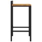 Bāra krēsli vidaXL, 40x44x86 cm, 2 gab., melns cena un informācija | Virtuves un ēdamistabas krēsli | 220.lv