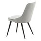 Virtuves krēsli Venture Home Velvet Deluxe, 50x66x88,5 cm, 2 gab., pelēks cena un informācija | Virtuves un ēdamistabas krēsli | 220.lv