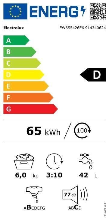 Electrolux EW6S5426E6 cena un informācija | Veļas mašīnas | 220.lv