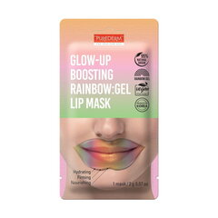 Hidrogela lūpu maska Purederm Glow-Up Boosting Rainbow Gel Lip Mask, 2 g cena un informācija | Sejas maskas, acu maskas | 220.lv