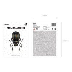 Folijas balons Melns zirneklis, melns cena un informācija | Baloni | 220.lv