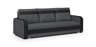 Trīsvietīgs dīvāns Condi, tumši pelēks/melns цена и информация | Диваны | 220.lv