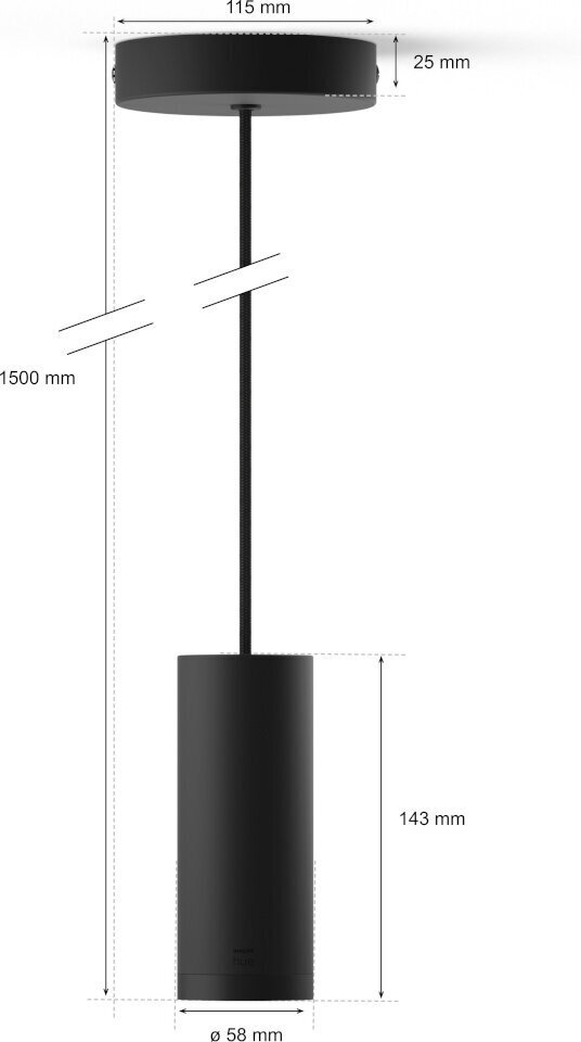 Philips lampas vads Lightguide Cord cena un informācija | Piekaramās lampas | 220.lv