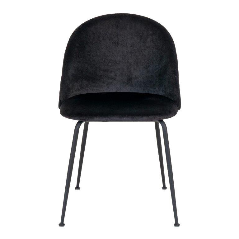 2-vu krēslu komplekts House Nordic Geneve, melns cena un informācija | Virtuves un ēdamistabas krēsli | 220.lv