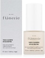 Acu tumšo loku mazinošs atjaunojošais serums Flanerie Wild Jasmine, 20 ml cena un informācija | Serumi sejai, eļļas | 220.lv