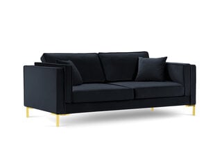 Četrvietīgs dīvāns Luis 4, tumši zils/zeltains cena un informācija | Dīvāni | 220.lv