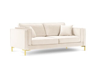 Četrvietīgs dīvāns Luis 4, smilškrāsas/zeltains cena un informācija | Dīvāni | 220.lv