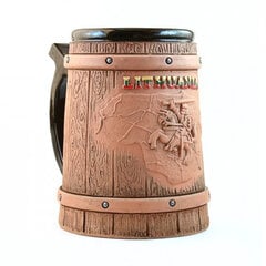 Ar rokām veidots keramikas pokāls Vytis, 500 ml cena un informācija | Oriģinālas krūzes | 220.lv