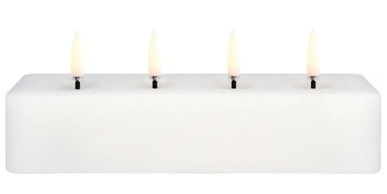 Uyuni Block LED svece, 18x5x3,8 cm cena un informācija | Sveces un svečturi | 220.lv