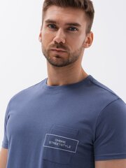 хлопковая мужская футболка с карманным принтом - светло-коричневая v6 s1742 цена и информация | Мужские футболки | 220.lv