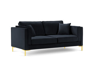 Divvietīgs dīvāns Luis 2, tumši zils/zeltains cena un informācija | Dīvāni | 220.lv