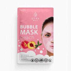 Dziļi attīroša sejas maska Stay Well Deep Cleansing Bubble Mask Peach, 20 g cena un informācija | Sejas maskas, acu maskas | 220.lv