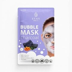 Dziļi attīroša sejas maska Stay Well Deep Cleansing Bubble Mask Charcoal, 20 g cena un informācija | Sejas maskas, acu maskas | 220.lv