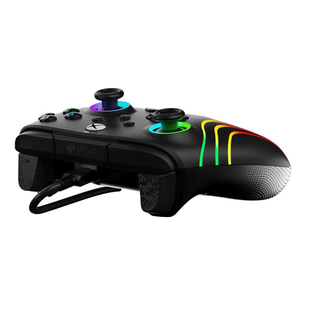 Kontrolieris PDP, Xbox Series X|S & PC, Black Afterglow Wave Wired Controller - Gamepad цена и информация | Spēļu kontrolieri | 220.lv