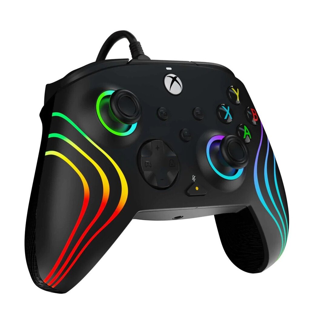 Kontrolieris PDP, Xbox Series X|S & PC, Black Afterglow Wave Wired Controller - Gamepad цена и информация | Spēļu kontrolieri | 220.lv