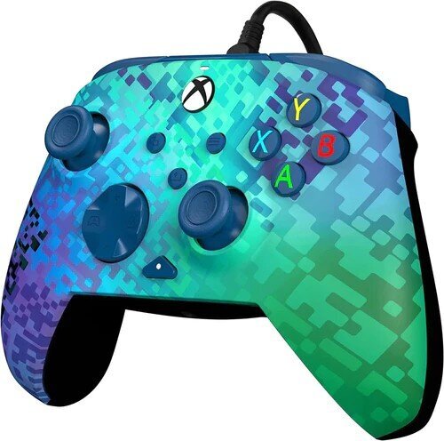 Kontrolieris PDP, Xbox Series X|S & PC, Glitch Green REMATCH Advanced Wired Controller - Gamepad цена и информация | Spēļu kontrolieri | 220.lv