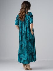 Длинное платье из вискозы Lega SK150, бирюзовый цена и информация | Платья | 220.lv