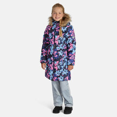 Huppa meiteņu ziemas mētelis YACARANDA, zila/rožinė cena un informācija | Ziemas apģērbs bērniem | 220.lv